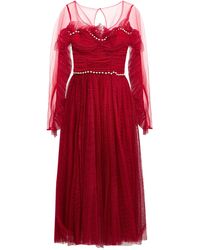 Elisabetta Franchi - Midi Dress Polyamide - Lyst