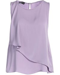 Emporio Armani - Top Silk, Elastane - Lyst