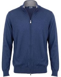 Barba Napoli - Cardigan Cashmere, Silk - Lyst