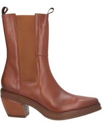 Elena Iachi - Tan Ankle Boots Leather - Lyst