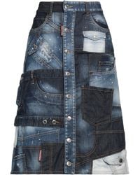 DSquared² - Denim Skirt - Lyst