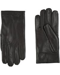 Emporio Armani - Lead Gloves Lambskin - Lyst