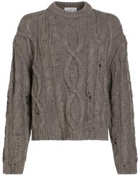 Soallure - Taupe Sweater Acrylic, Polyester, Wool - Lyst