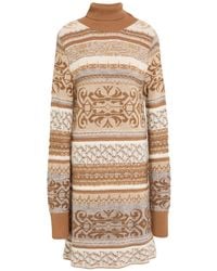 Akep - Mini Dress Synthetic Fibers, Alpaca Wool, Merino Wool, Polyamide, Metallic Fiber - Lyst