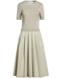 Peserico - Midi Dress Cotton, Polyester, Elastane - Lyst