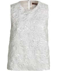 Max Mara - Top Polyester, Metal Fiber, Polyamide - Lyst