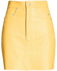 Rick Owens - Mini Skirt Cow Leather - Lyst