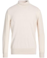 Eleventy - Platinum Cream Turtleneck Cashmere - Lyst