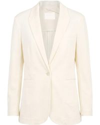 Circolo 1901 - Ivory Blazer Cotton, Elastane - Lyst