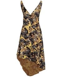 Versace Jeans Couture - Vestido midi - Lyst
