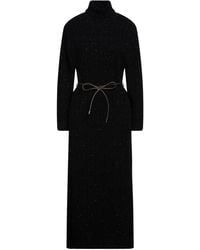 Peserico - Midi Dress Virgin Wool, Silk, Viscose, Cashmere, Polyester - Lyst