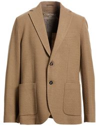 Circolo 1901 - Camel Blazer Virgin Wool, Elastane - Lyst