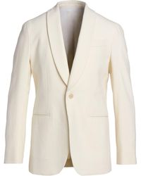 Caruso - Cream Blazer Linen, Wool, Cashmere - Lyst