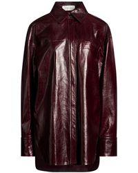 Sportmax - Burgundy Jacket Lambskin - Lyst