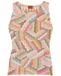 Missoni - Apricot Top Viscose, Cupro, Polyester - Lyst