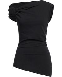 McQueen - Top Cotton, Elastane, Polyamide, Viscose, Polyester - Lyst