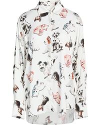 MSGM - Shirt Viscose - Lyst