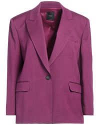 Pinko - Plum Blazer Wool, Polyester, Viscose, Elastane - Lyst