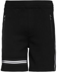 Short à poches cargo Coton Neil Barrett pour homme en coloris Noir Homme Vêtements Shorts Shorts fluides/cargo 