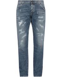 Pantaloni jeansDolce & Gabbana in Denim da Uomo colore Blu Uomo Abbigliamento da Jeans da Jeans dritti 