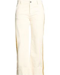 Another Label - Ivory Pants Cotton, Elastane - Lyst
