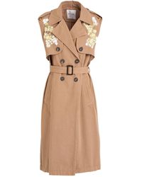 ERMANNO FIRENZE - Overcoat & Trench Coat Cotton - Lyst