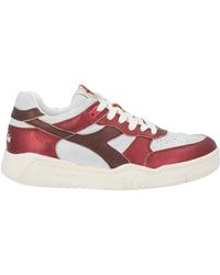 Diadora - Burgundy Sneakers Pigskin - Lyst