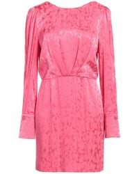 Nenette - Rust Mini Dress Viscose - Lyst