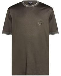 Giorgio Armani - T-Shirt Cotton, Silk, Viscose, Polyester - Lyst