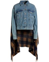 Moschino - Denim Outerwear Cotton, Virgin Wool, Polyester, Acrylic, Polyamide - Lyst