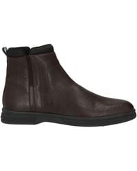 Pollini - Dark Ankle Boots Leather - Lyst