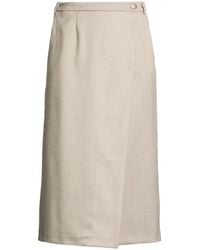 ViCOLO - Light Midi Skirt Polyester, Viscose, Acrylic, Elastane - Lyst