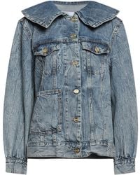 Ganni - Manteau en jean - Lyst