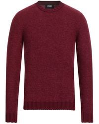 Alpha Studio - Burgundy Sweater Alpaca Wool, Recycled Polyamide, Polyamide, Wool - Lyst