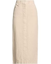 120% Lino - Midi Skirts - Lyst