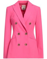 Semicouture - Fuchsia Blazer Polyester, Viscose, Elastane - Lyst