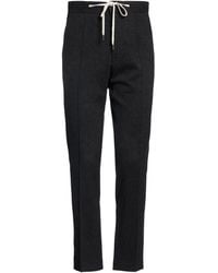 Paolo Pecora - Charcoal Pants Cotton, Viscose, Polyamide, Elastane - Lyst