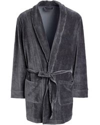 Emporio Armani Dressing Gown Or Bathrobe - Gray