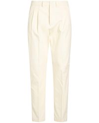 Paul & Shark - Cream Pants Cotton, Virgin Wool, Elastane - Lyst
