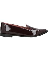 Pollini - Burgundy Loafers Leather - Lyst