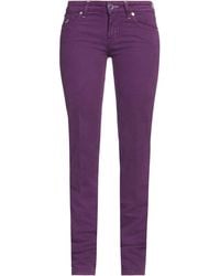 Jacob Cohen - Plum Pants Cotton, Elastane - Lyst