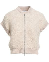 Peserico - Cardigan Virgin Wool, Viscose, Silk, Metallic Fiber, Cashmere - Lyst