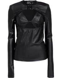 Versace Jeans Couture - Top Polyamide, Elastane - Lyst