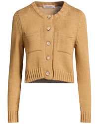 La Fileria - Camel Cardigan Cotton, Polyamide - Lyst