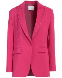 Relish - Fuchsia Blazer Polyester, Elastane - Lyst
