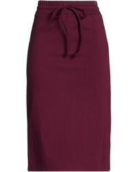 ViCOLO - Burgundy Midi Skirt Viscose, Polyamide, Elastane - Lyst