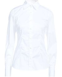 BlusaMauro Grifoni in Seta di colore Bianco Donna Abbigliamento da T-shirt e top da Bluse 
