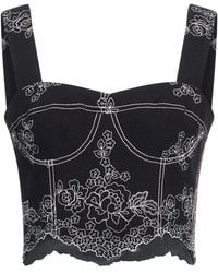 Erdem - Top Cotton, Polyester - Lyst