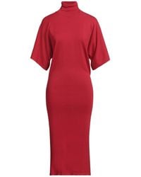 Semicouture - Midi Dress Viscose, Polyester - Lyst