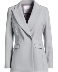 Cruna - Slate Blazer Polyester, Virgin Wool, Elastane - Lyst